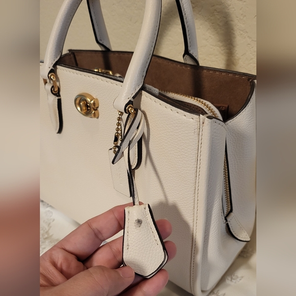 EUC Coach BROOKE Carryall 28 In CHALK   Handbag / Crossbody - Picture 8 of 16